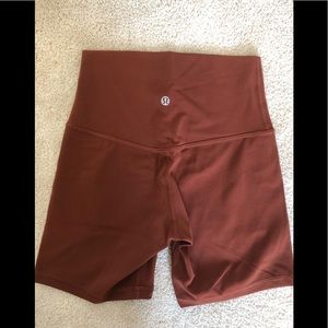 NWOT Lululemon Align Shorts 6” in Dark Terracotta